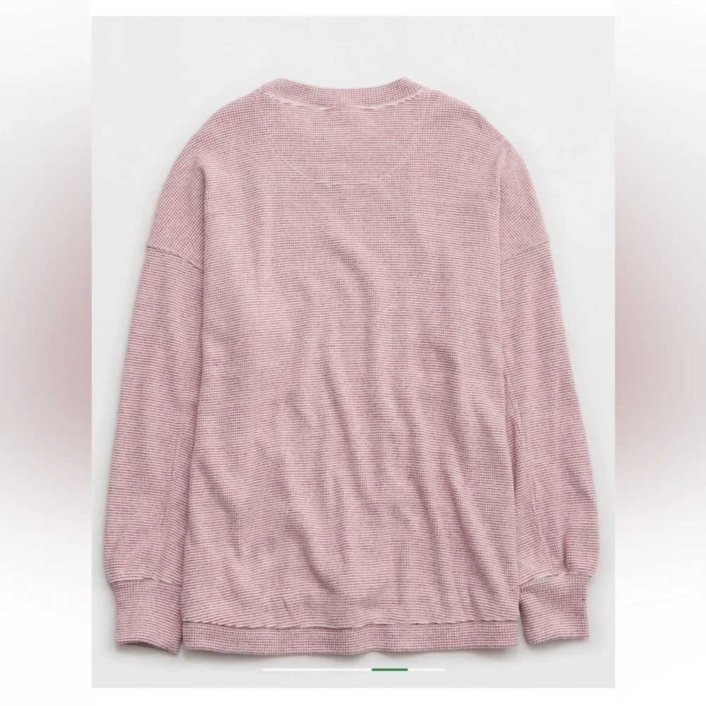 Aerie Getaway Waffle Sweatshirt🍒 - Picture 4 of 11